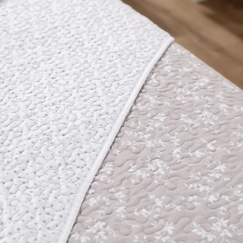 Manterol Bouti Summer Reversible Summer Bedspread Set - Beige (131 07) (Available in Sizes) product thumbnail 2