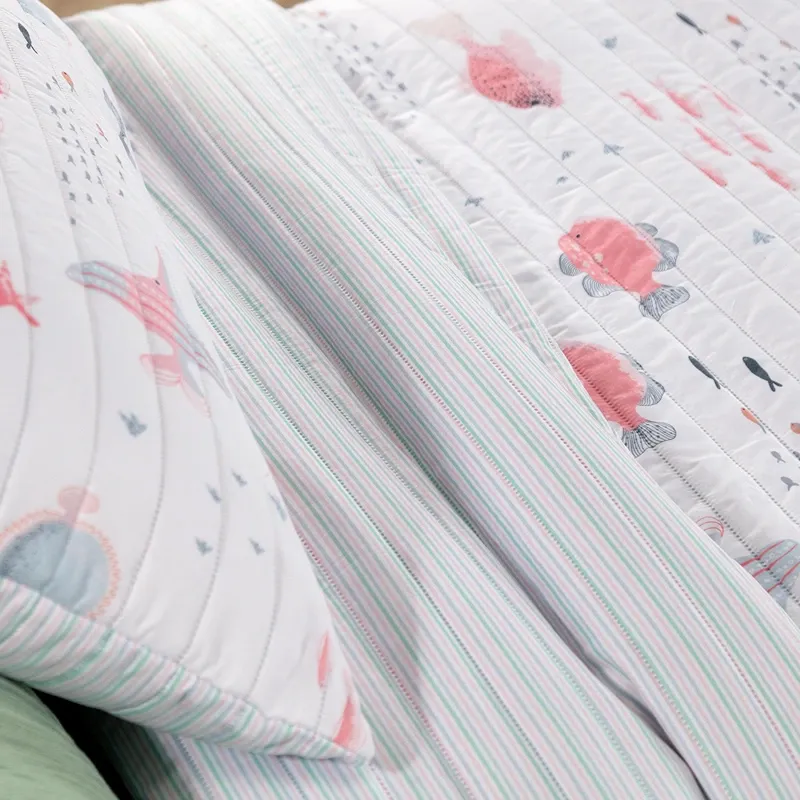 Manterol Bouti Spot Kids Reversible Summer Bedspread Set - Single & Twin - 2 Pcs - Pink (609 04) product thumbnail 2