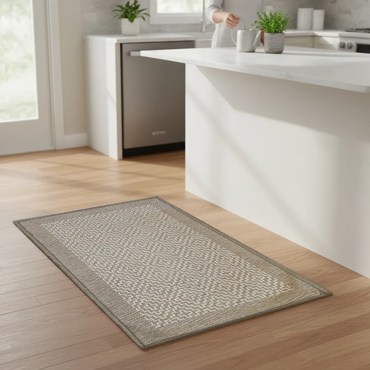 Nova Home "Nero" Kitchen Mat – Beige product thumbnail 2