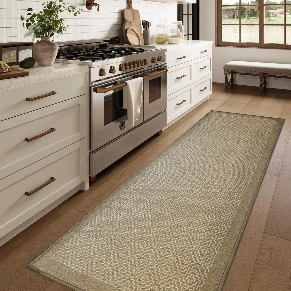 Nova Home "Nero" Kitchen Mat – 70x180 cm – Beige product thumbnail 2