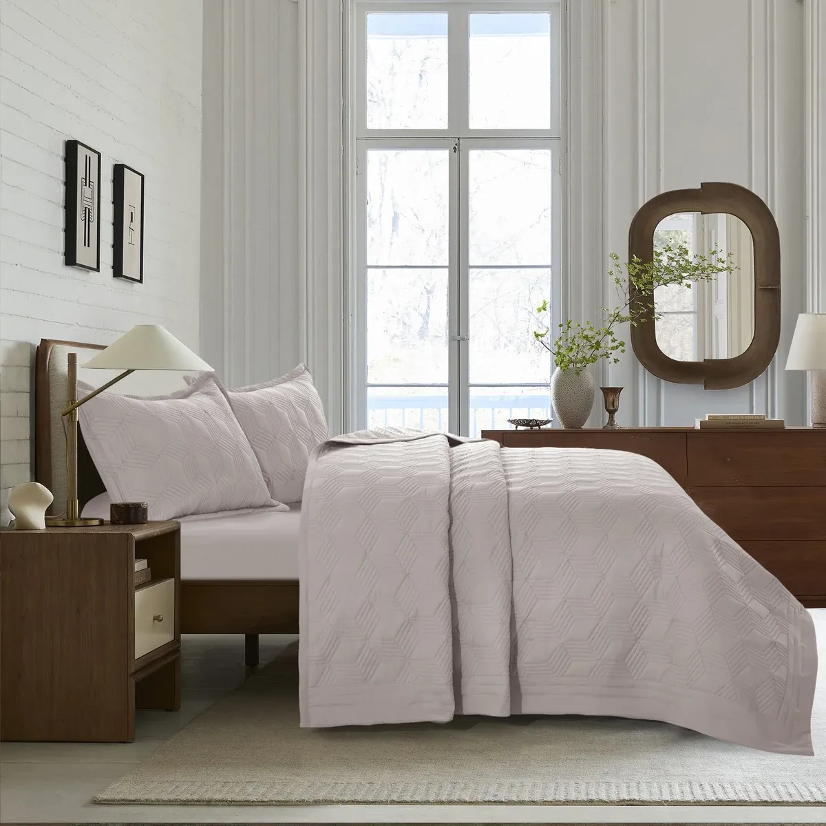 Nova Home Bed Spread Set Vectra - Microfiber - Taupe (Available In Sizes) product thumbnail 7