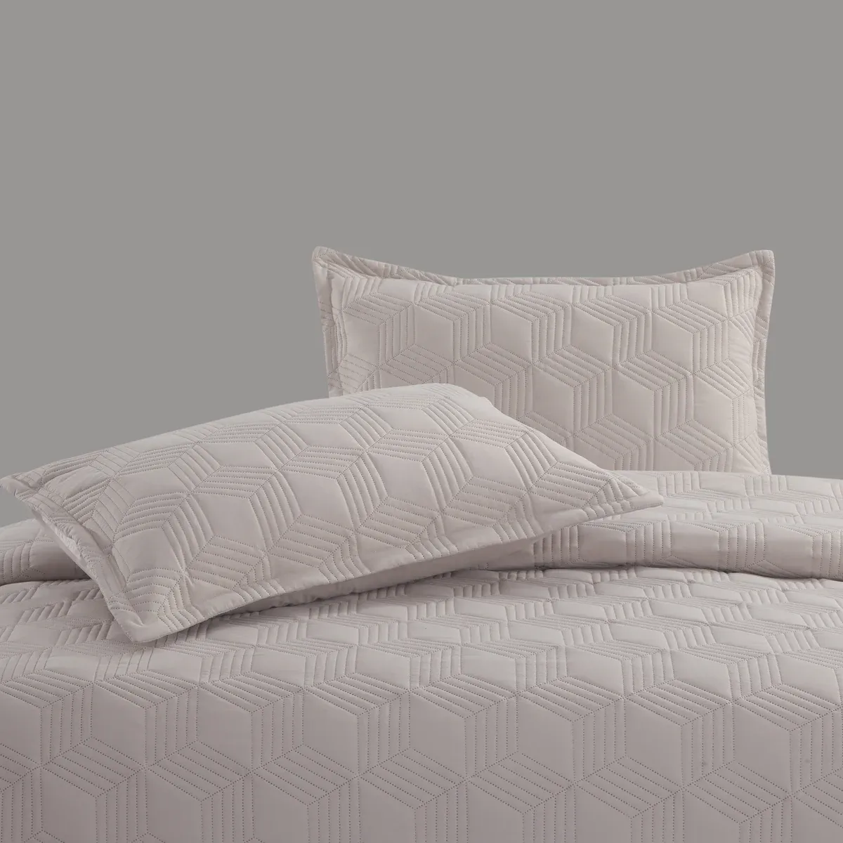 Nova Home Bed Spread Set Vectra - Microfiber - Taupe (Available In Sizes) product thumbnail 8
