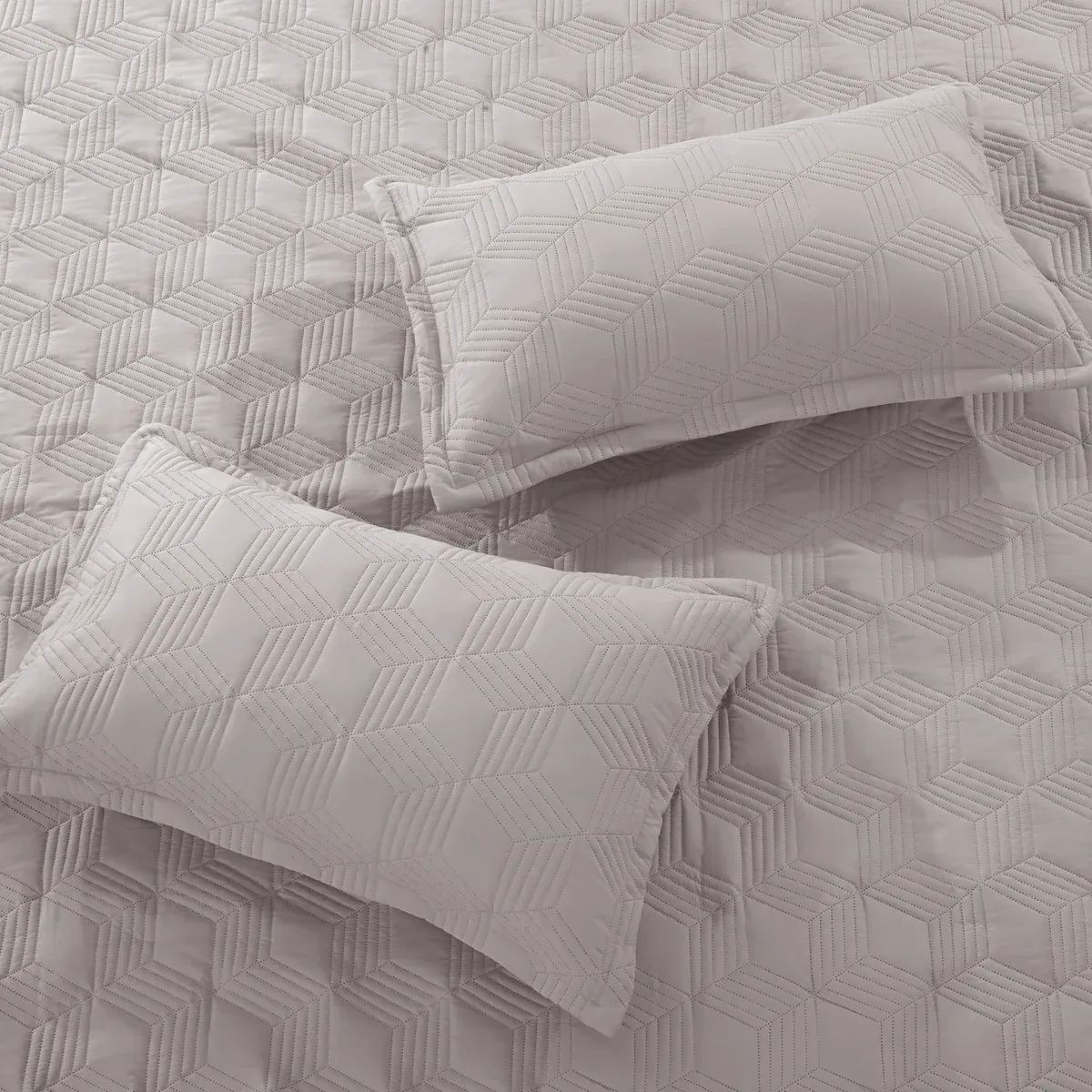 Nova Home Bed Spread Set Vectra - Microfiber - Taupe (Available In Sizes) product thumbnail 11
