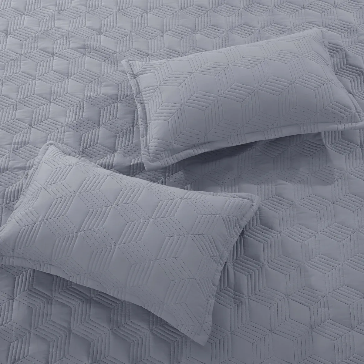 Nova Home Bed Spread Set Vectra - Microfiber - Grey (Available In Sizes) product thumbnail 11