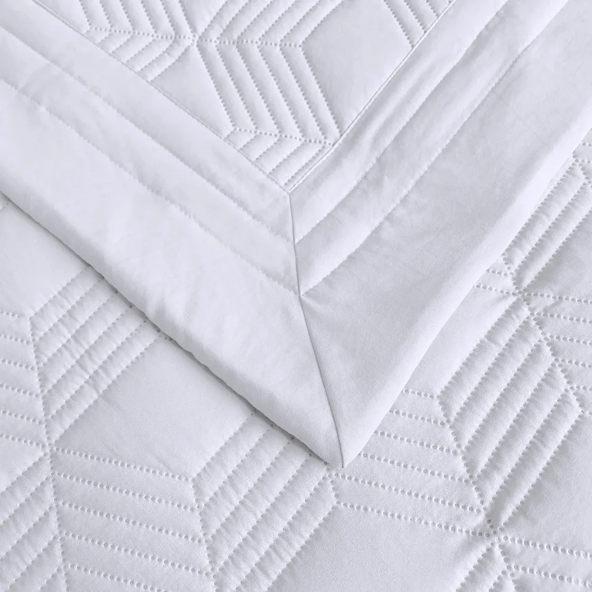 Nova Home Bed Spread Set Vectra - Microfiber - White (Available In Sizes) product thumbnail 10