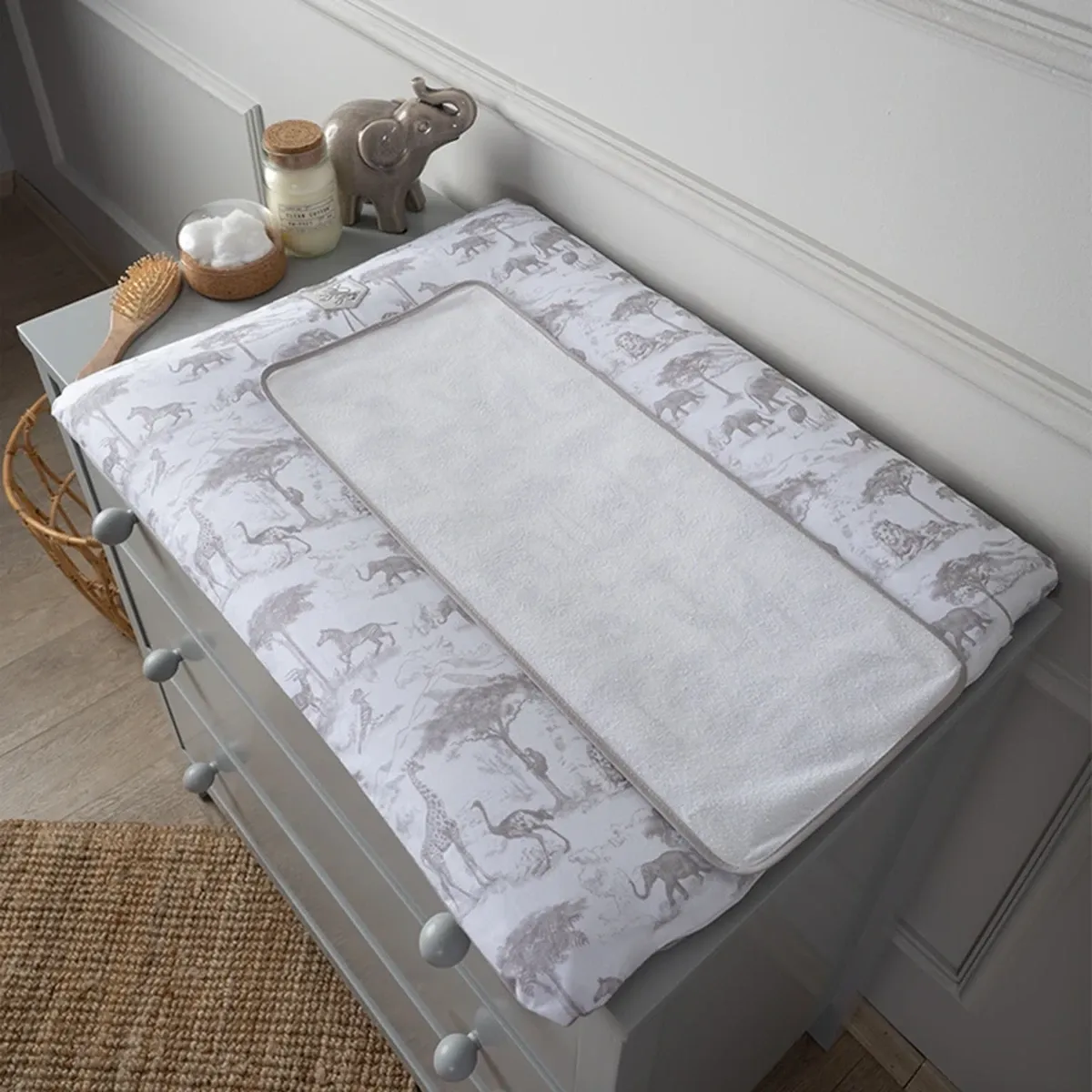 Funna Baby Changing Mat Safari - Grey product thumbnail 2