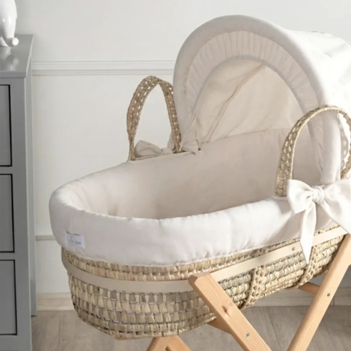 Funna Baby Moses Basket Basic - Off-White product thumbnail 2