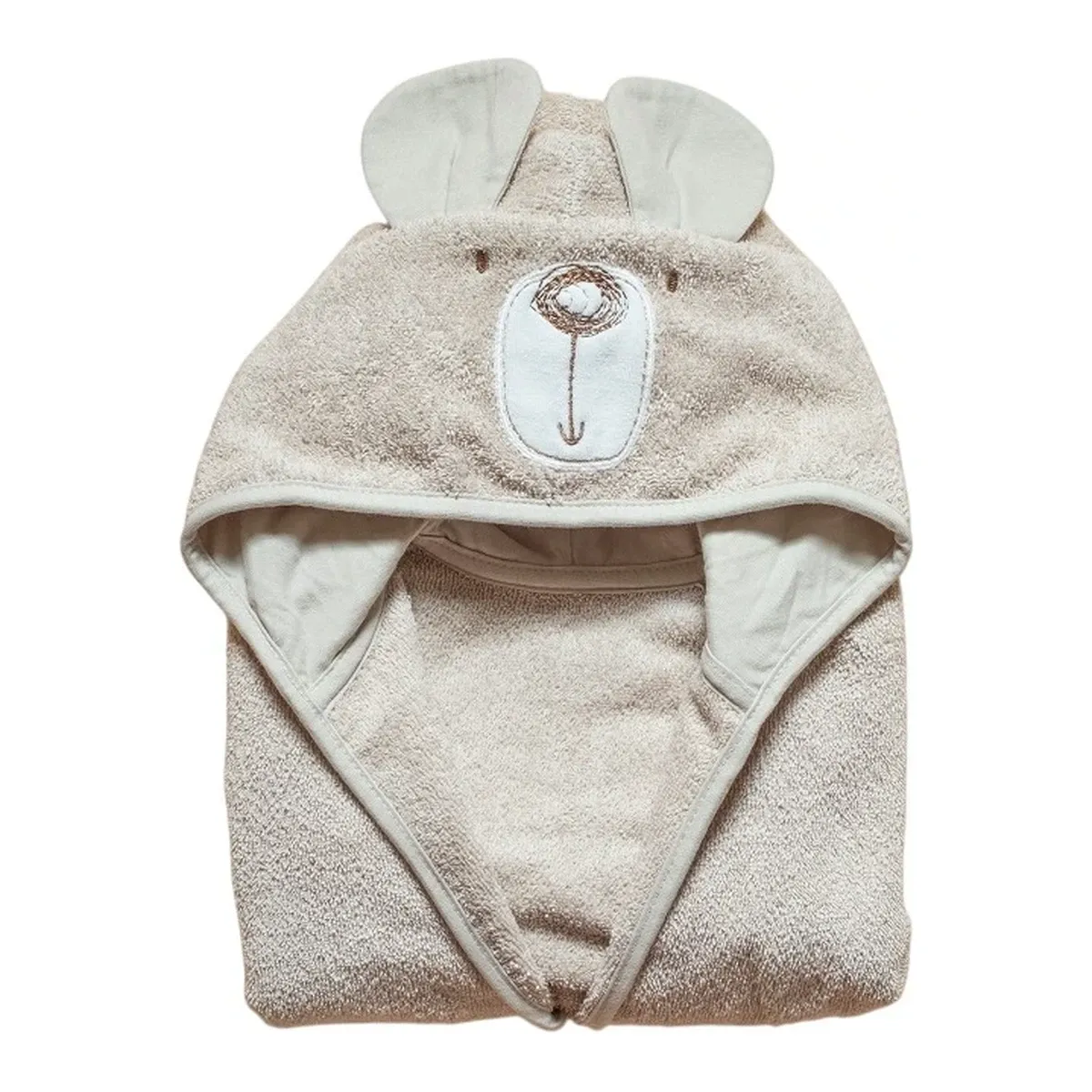 Funna Baby Bathrobe Bath Time Bear - 0-2 Years - Beige product thumbnail 4