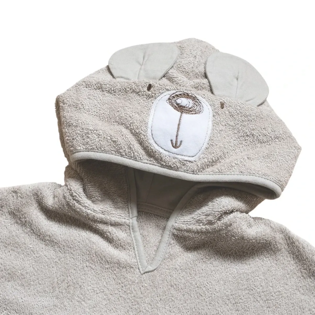 Funna Baby Poncho Bath Time Bear - 0-2 Years - Beige product thumbnail 3