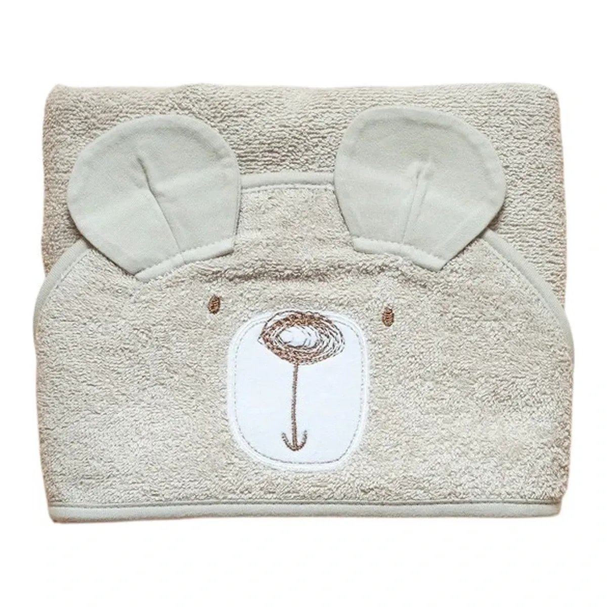 Funna Baby Swaddle Towel Bath Time Bear - Beige product thumbnail 3