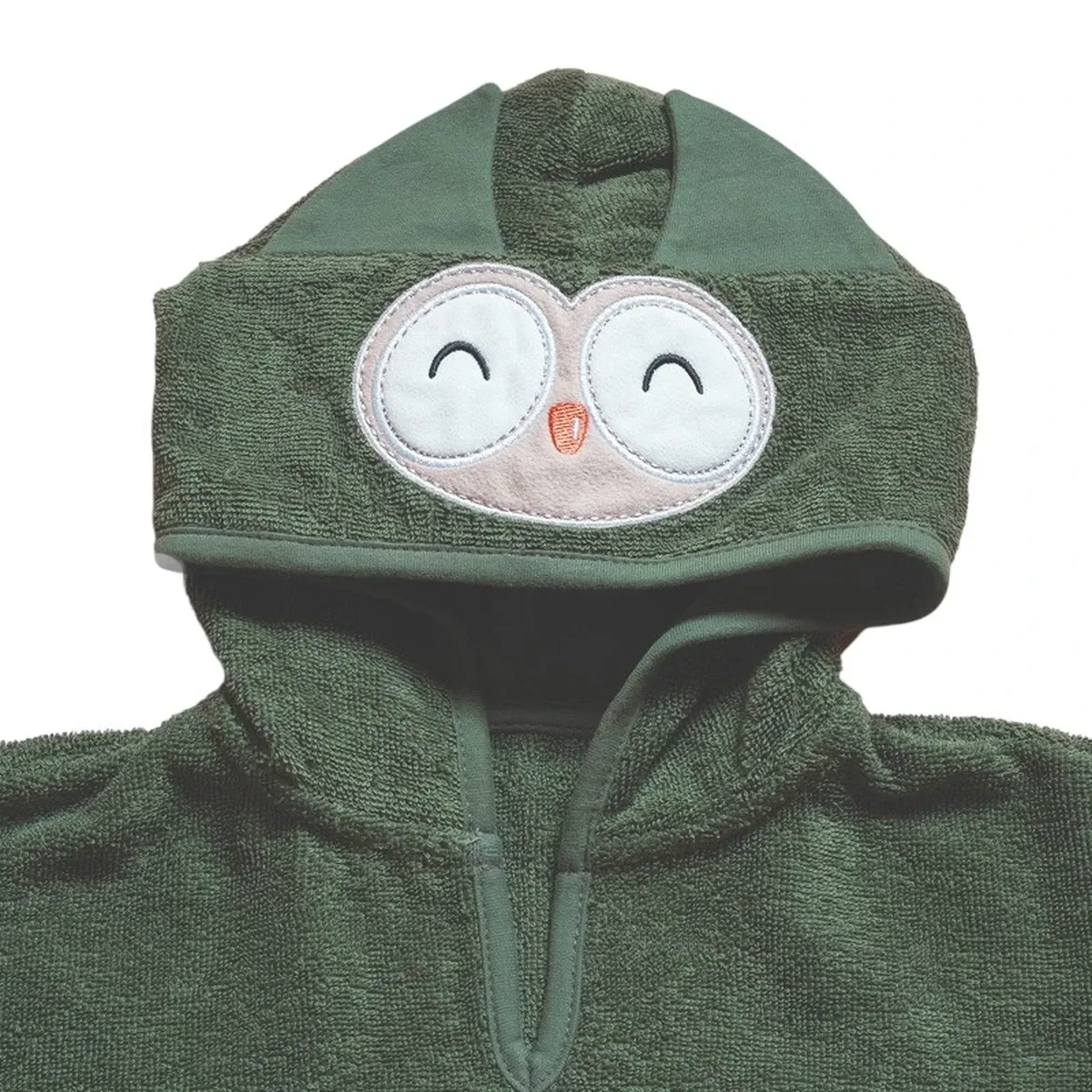 Funna Baby Poncho Bath Time Owl - 0-2 Years - Green product thumbnail 3