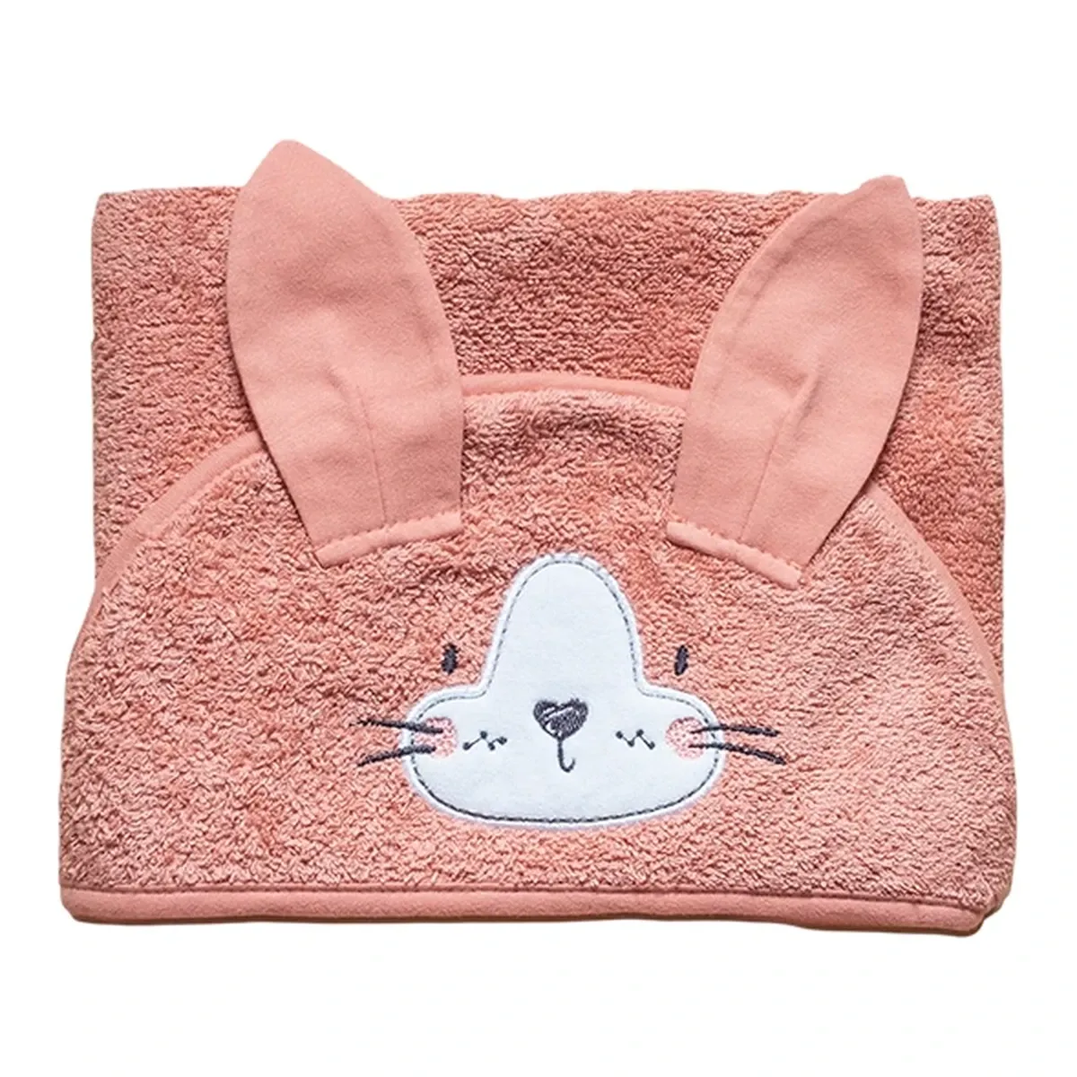 Funna Baby Swaddle Towel Bath Time Cat - Pink product thumbnail 3