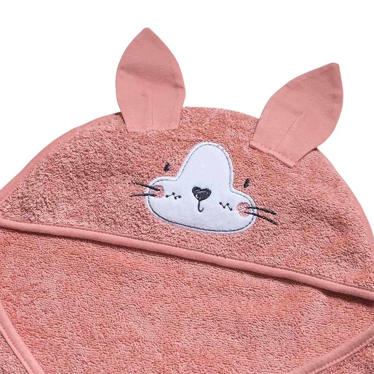 Funna Baby Swaddle Towel Bath Time Cat - Pink product thumbnail 4