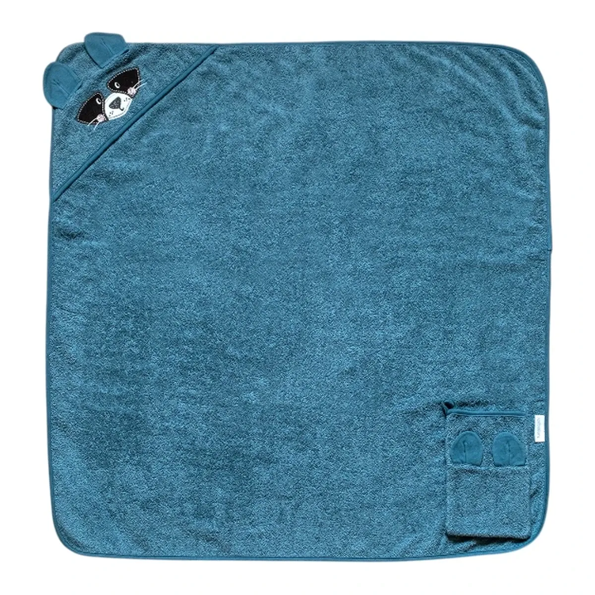 Funna Baby Hooded Towel Bath Time Raccoon - Blue product thumbnail 4