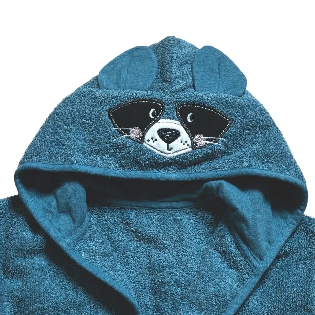 Funna Baby Bathrobe Bath Time Raccoon - 0-2 Years - Blue product thumbnail 3