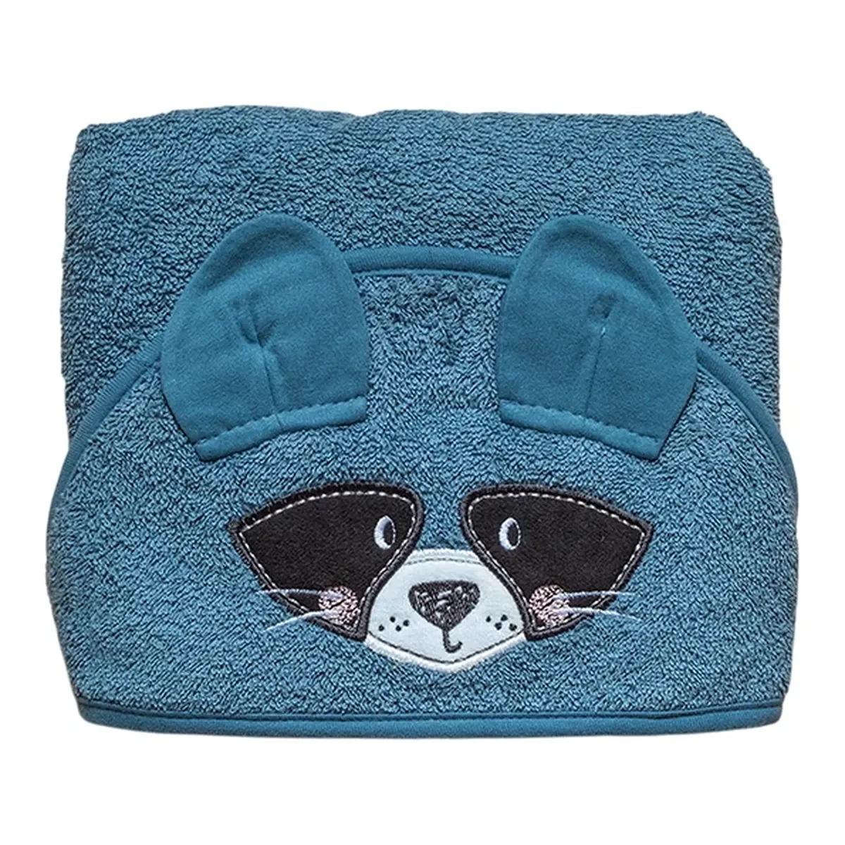 Funna Baby Swaddle Towel Bath Time Raccoon - Blue product thumbnail 3