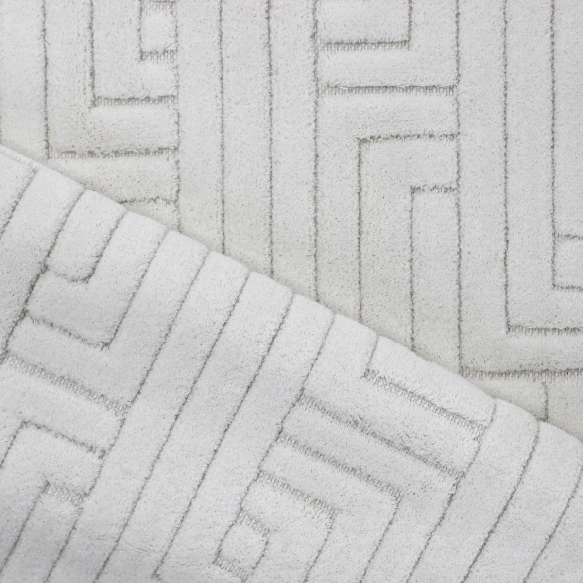 Nova Home Bath Rug Wood - Cotton - 60x100 cm - Ecru product thumbnail 5