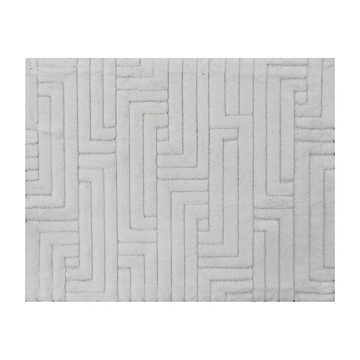 Nova Home Bath Rug Set Wood - Cotton - 2 Pcs - 60x100 cm & 40x60 cm - Ecru product thumbnail 6