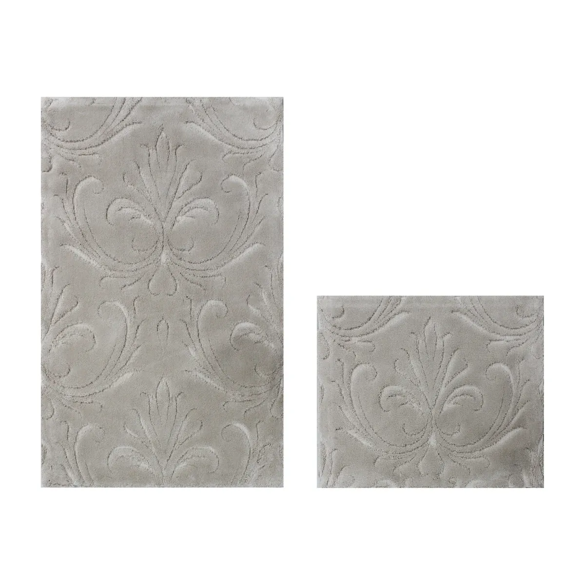 Nova Home Bath Rug Set Salvor - Cotton - 2 Pcs - 60x100 cm & 40x60 cm - Beige product thumbnail 4