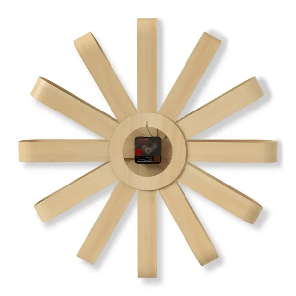 Umbra Ribbonwood Wall Clock - Natural product thumbnail 2