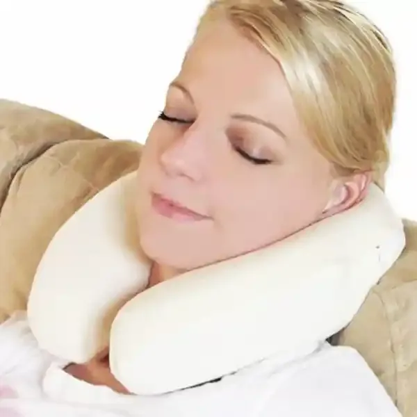 Nova Home Travel Pillow - Anti Allergy - 34x34 cm - White product thumbnail 2