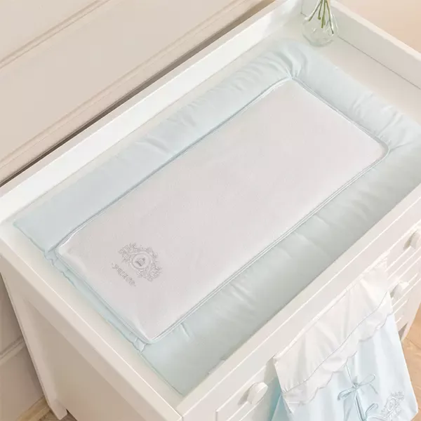 Funna Baby-Prince Changing Mattress - 100% Cotton - 50x80 cm - Blue product thumbnail 2