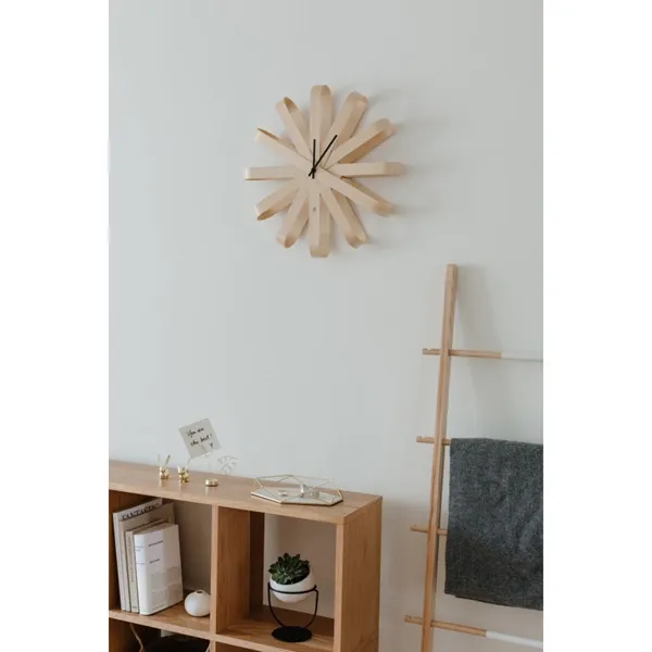 Umbra Ribbonwood Wall Clock - Natural product thumbnail 4