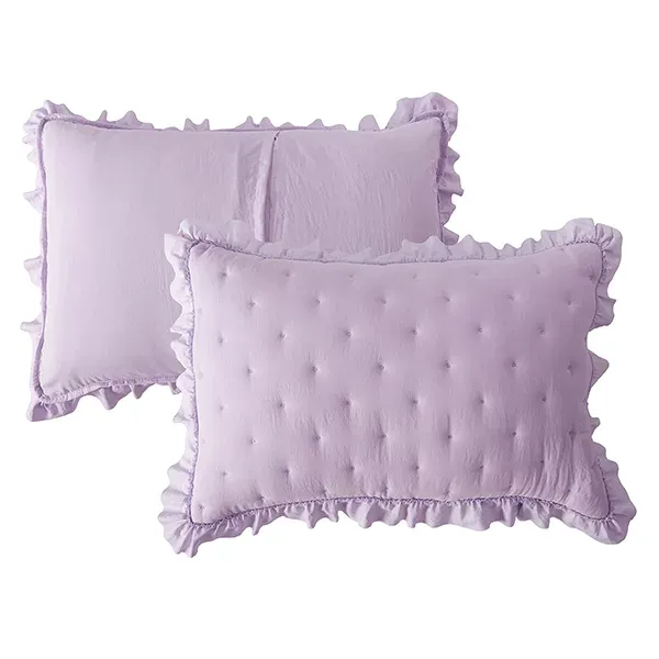 Nova Home Mabel Quilted Embroidery Kid's Comforter Set - Single & Twin - 4 Pcs - Lilac product thumbnail 6