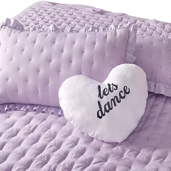 Nova Home "Mabel" Quilted Embroidery Kid's Comforter Set - Queen - 5 Pcs - Lilac product thumbnail 6