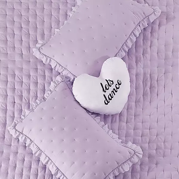 Nova Home Mabel Quilted Embroidery Kid's Comforter Set - Single & Twin - 4 Pcs - Lilac product thumbnail 8