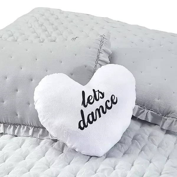 Nova Home "Mabel" Quilted Embroidery Kid's Comforter Set - Queen - 5 Pcs - Grey product thumbnail 7