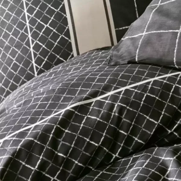 Nova Home Antre Printed Duvet Cover Set - 100% Cotton - King & Super King - 4 Pcs - Black product thumbnail 2