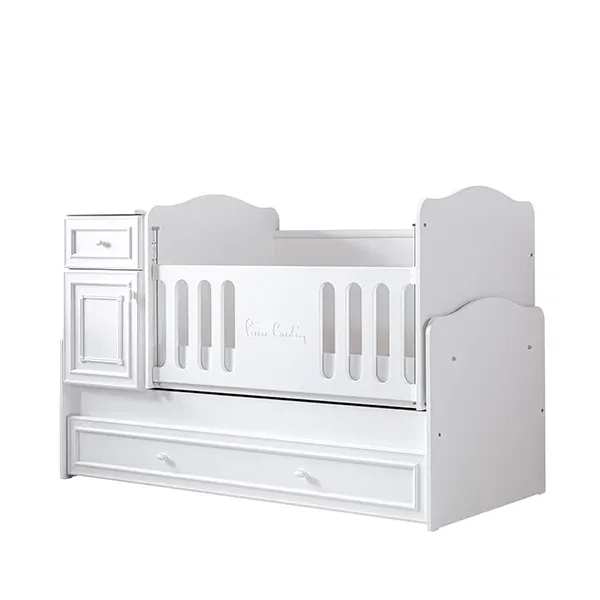 Pierre Cardin Aspendos Baby's Bed Convertible To Kid's Bed With Studying Desk - With Mattress - White product thumbnail 7