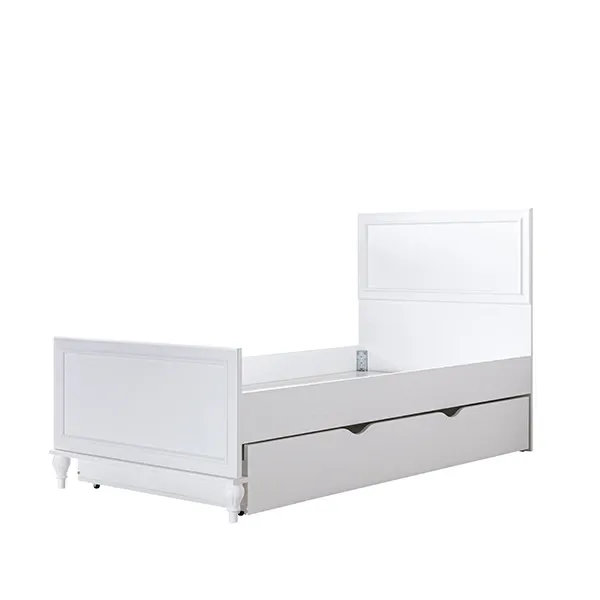 Pierre Cardin Aspendos Baby's Bed Convertible To Kid's Bed With Studying Desk - With Mattress - White product thumbnail 13