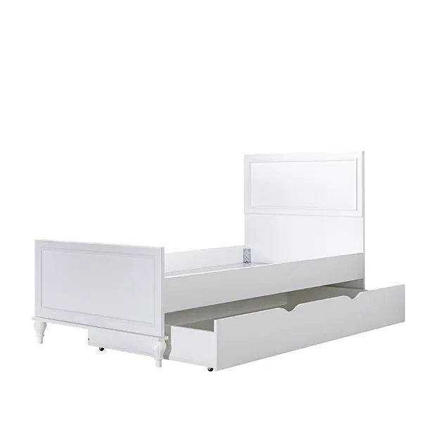 Pierre Cardin Aspendos Baby's Bed Convertible To Kid's Bed With Studying Desk - With Mattress - White product thumbnail 14