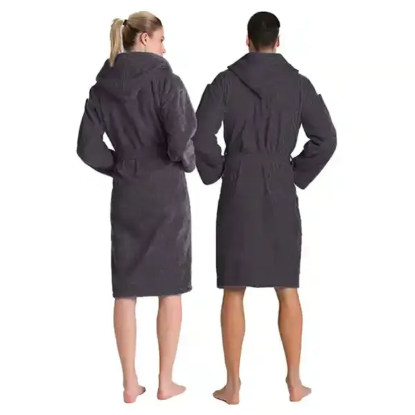 Cannon Plain Unisex Bathrobe (1 Piece) - 100% Cotton - M - Black product thumbnail 5