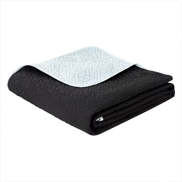 Nova Home Cross Bed Spread Set - 4 Pcs - King & Super King - Black & Silver product thumbnail 8