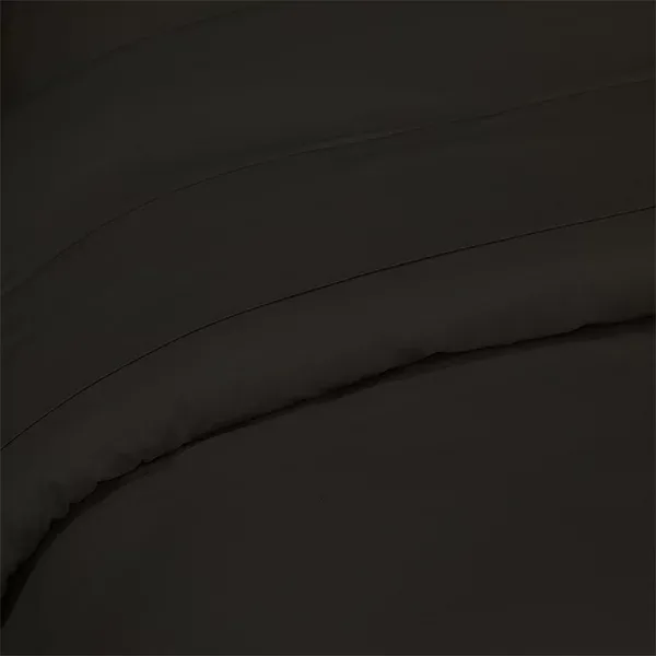 Fieldcrest Plain Duvet Cover - 100% Cotton - 220 Thread Count - Single & Twin - Black product thumbnail 2