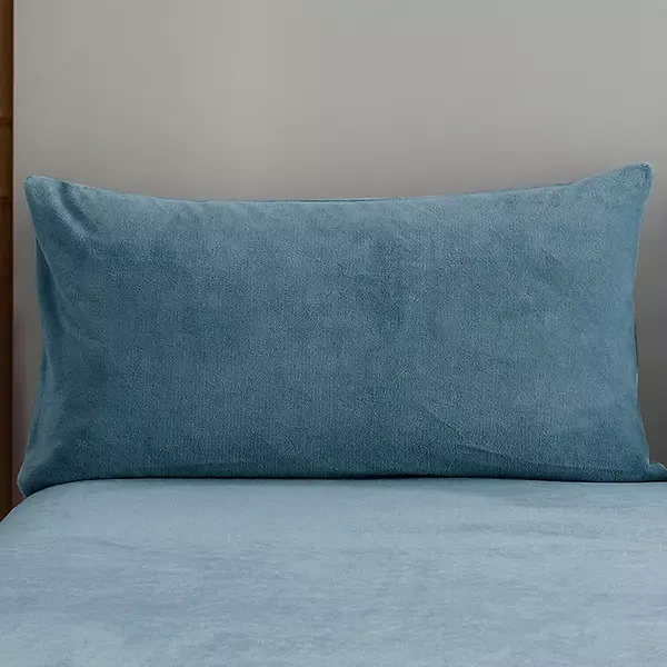 Nova Home WarmFit Winter Microfleece Fitted Sheet Set - Blue (Available in Sizes) product thumbnail 4