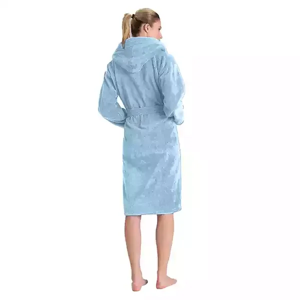 Cannon Plain Unisex Bathrobe (1 Piece) - 100% Cotton - L - Blue product thumbnail 2