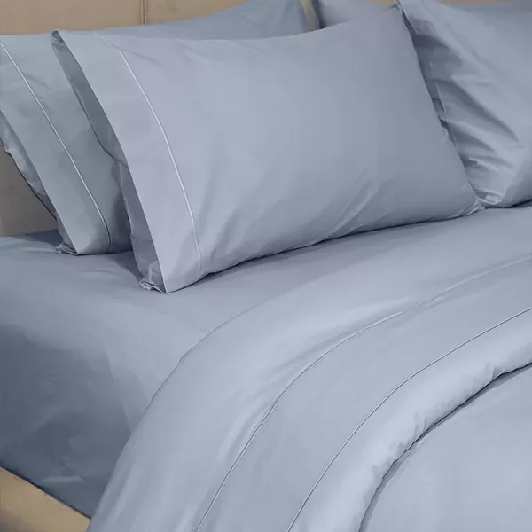 Fieldcrest Plain Duvet Cover - 100% Cotton - 220 Thread Count - Single & Twin - Blue product thumbnail 3