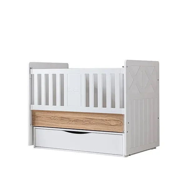 Pierre Cardin Bonnie Baby's Bed Convertible To Kid's Bed With Studying Desk - With Mattress - White product thumbnail 11
