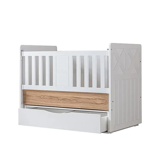 Pierre Cardin Bonnie Baby's Bed Convertible To Kid's Bed With Studying Desk - With Mattress - White product thumbnail 13