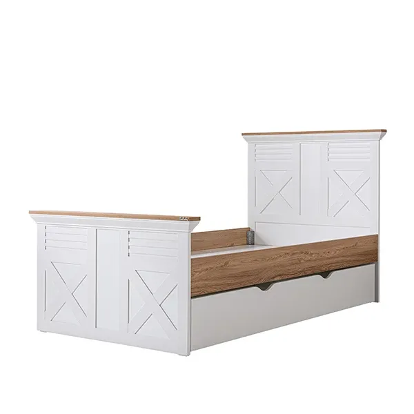 Pierre Cardin Bonnie Baby's Bed Convertible To Kid's Bed With Studying Desk - With Mattress - White product thumbnail 15