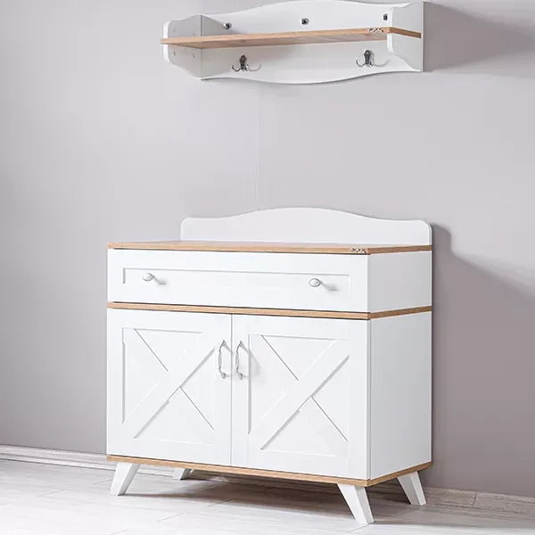 Pierre Cardin Bonnie Baby Room Dresser With Shelf - White product thumbnail 2