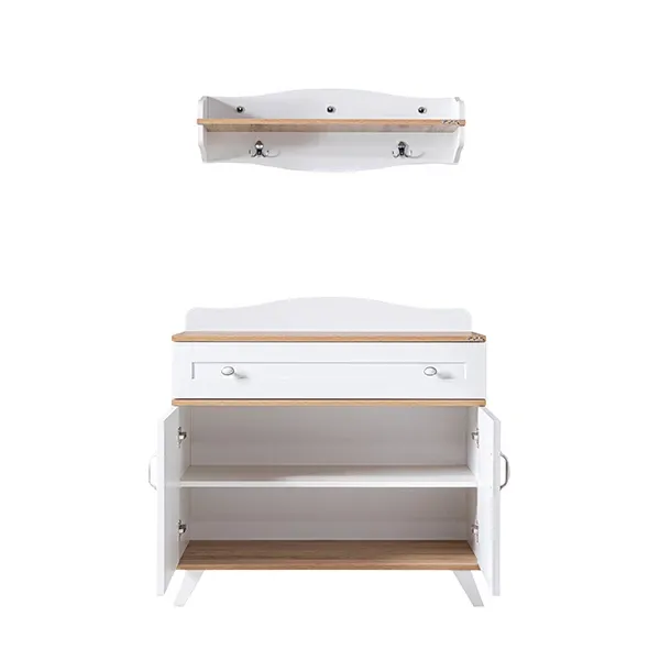 Pierre Cardin Bonnie Baby Room Dresser With Shelf - White product thumbnail 3