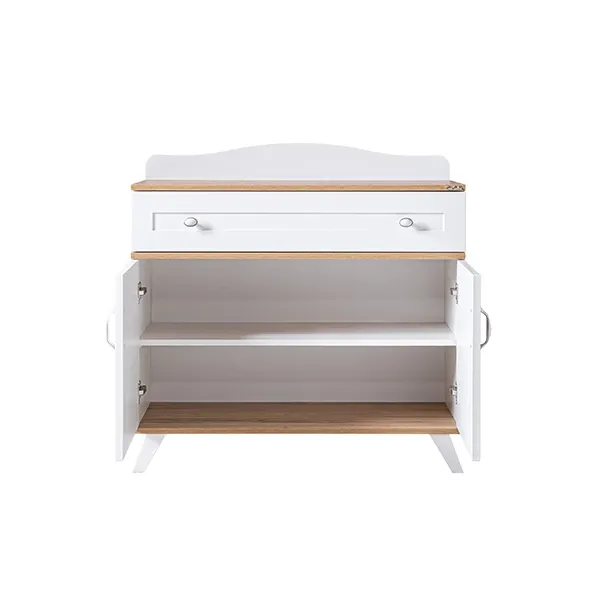 Pierre Cardin Bonnie Baby Room Dresser With Shelf - White product thumbnail 8