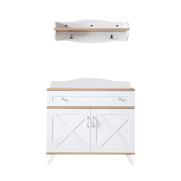 Pierre Cardin Bonnie Baby Room Dresser With Shelf - White product thumbnail 9