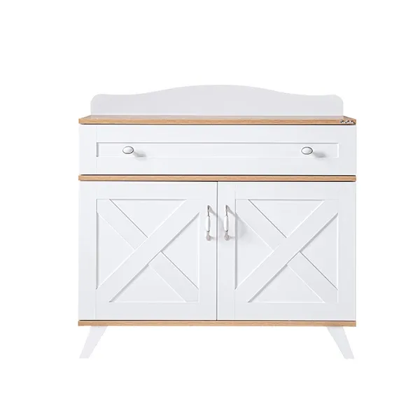 Pierre Cardin Bonnie Baby Room Dresser With Shelf - White product thumbnail 10