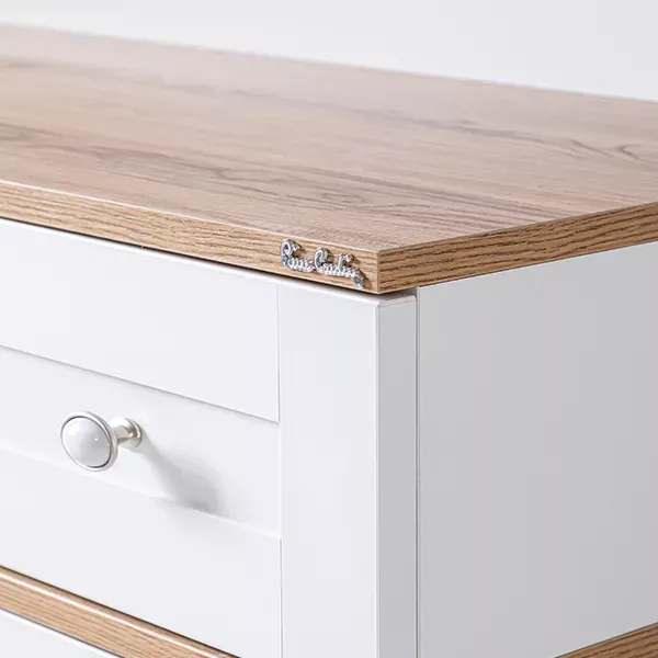 Pierre Cardin Bonnie Baby Room Dresser With Shelf - White product thumbnail 4
